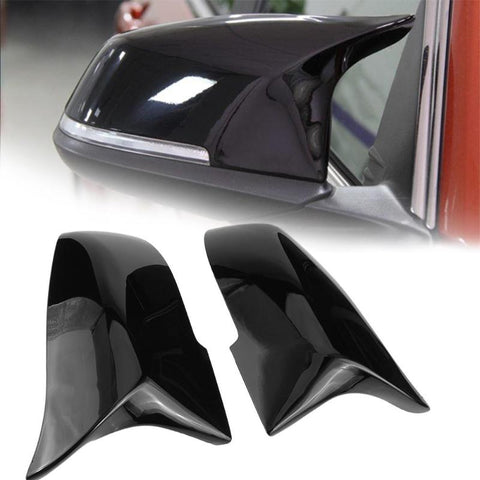 VODOOL Black Rearview Mirror Caps Car Styling