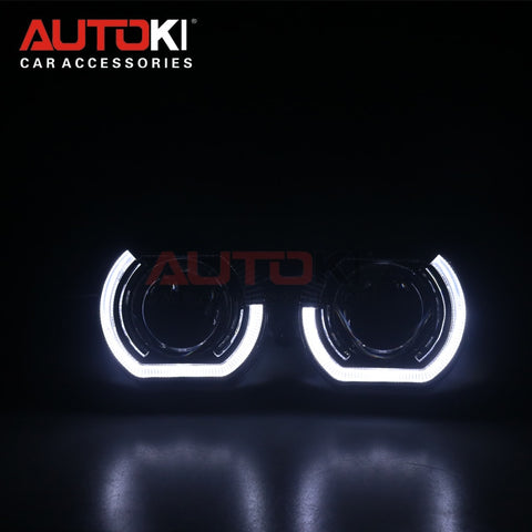 AUTOKI New X5-R 2.0 Sports LED Angel Eyes+ Bi Xenon Lens