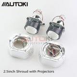 AUTOKI New X5-R 2.0 Sports LED Angel Eyes+ Bi Xenon Lens