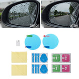 1Pair Car Anti Water Mist Films Round Shape Anti-fog