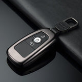 Aluminum Alloy Car Styling Deluxe Car Key Case Shell Remote Key Cover Protector Storage Bag for Ford Mondeo