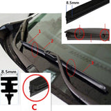Free shipping Car Wiper Blade Insert Rubber strip