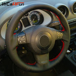 WCaRFun Leather Car Steering Wheel Cover